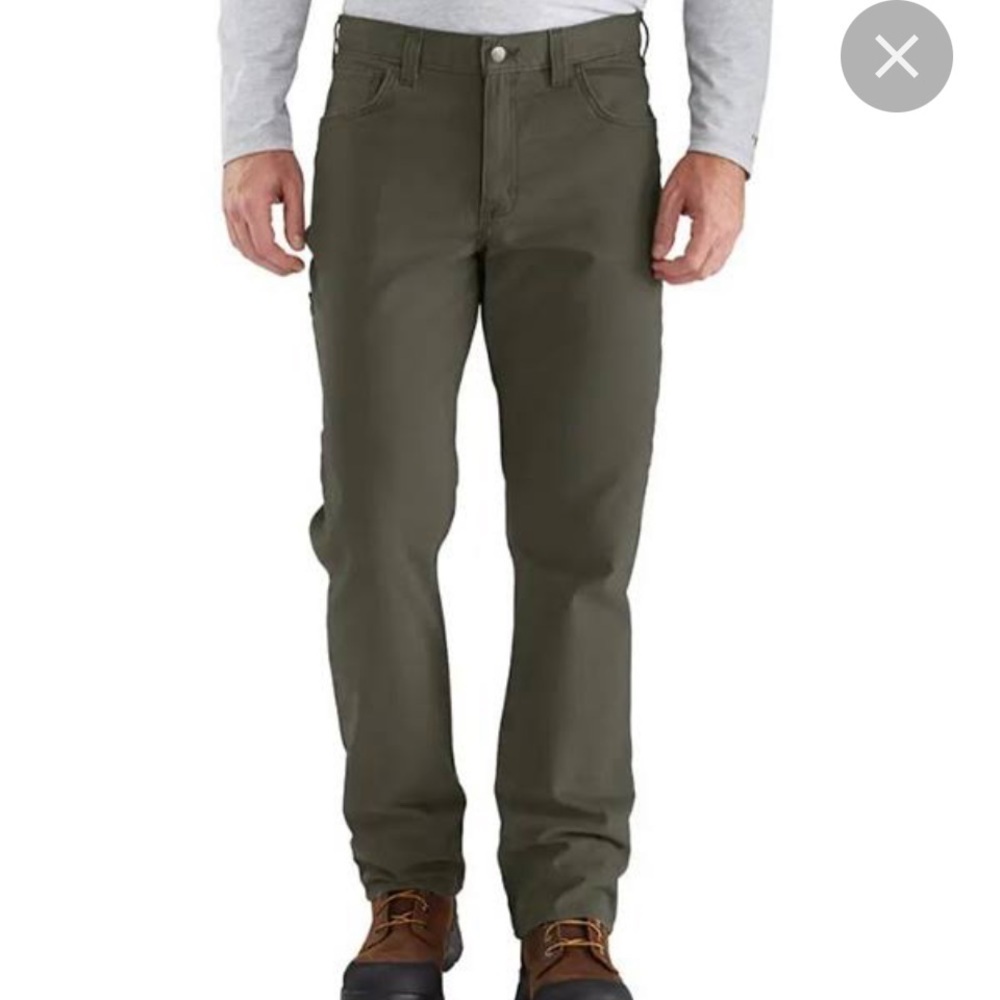Carhartt Men's Rugged Flex Rigby 5-Pocket Pants Size 44 x 34 New green gray